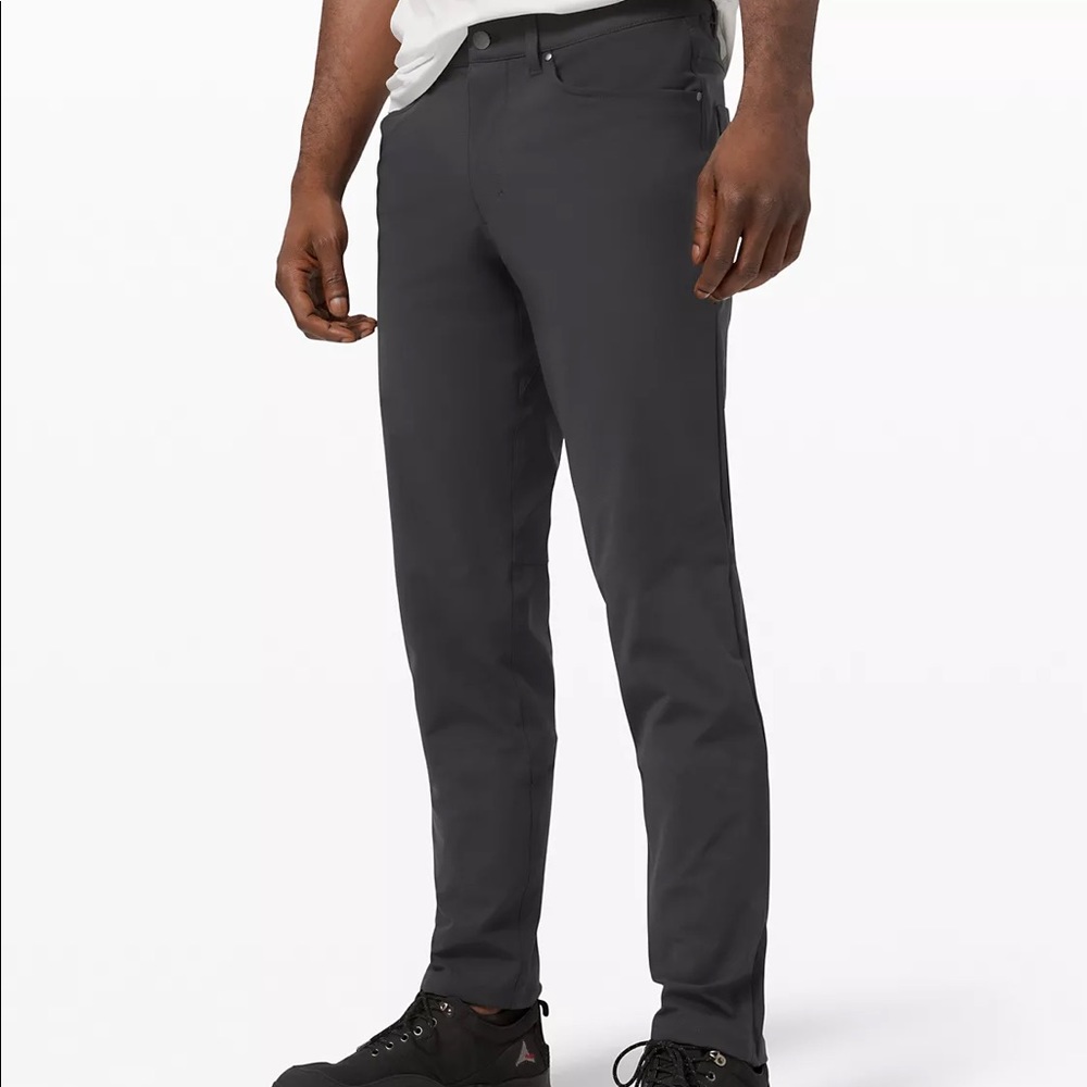Lululemon Slim ABC Pants size 34 Obsidian Dark Grey Charcoal